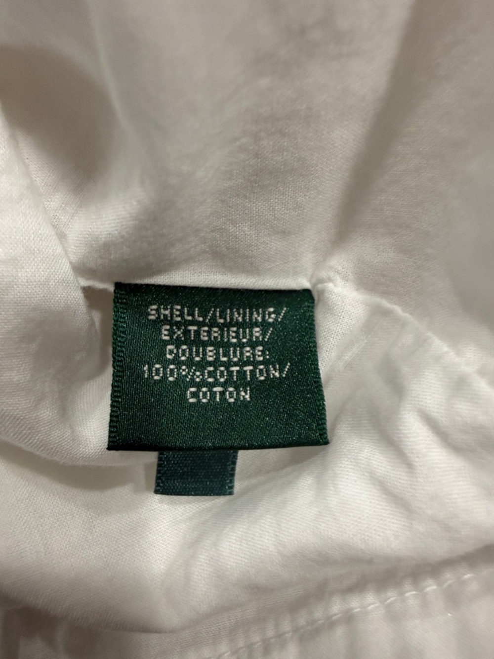 Lauren Ralph Lauren White Textured Cotton Fit & Flare Dress 8P Petite - Picture 11 of 12